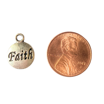 Silver Faith Charm
