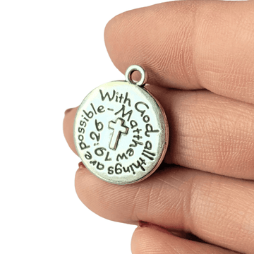 With God all Things Are Possible Charm