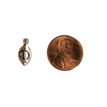 Silver Leaf Initial Charm - Letter D