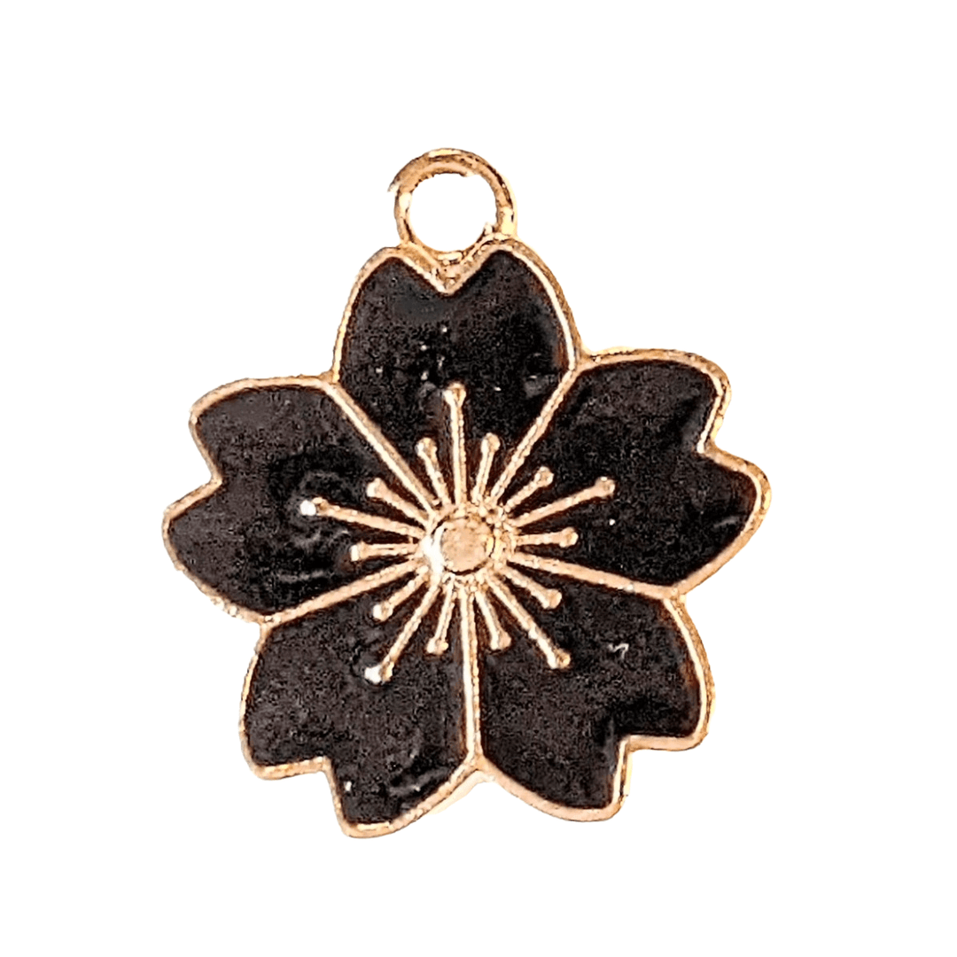 Black Flower Charm III