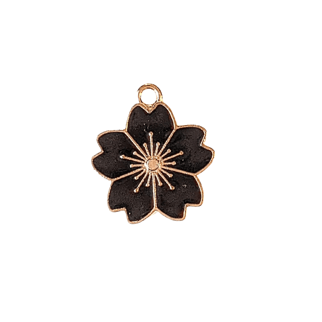 Black Flower Charm III