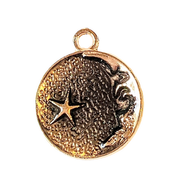Black Enamel Crescent Moon Charm II