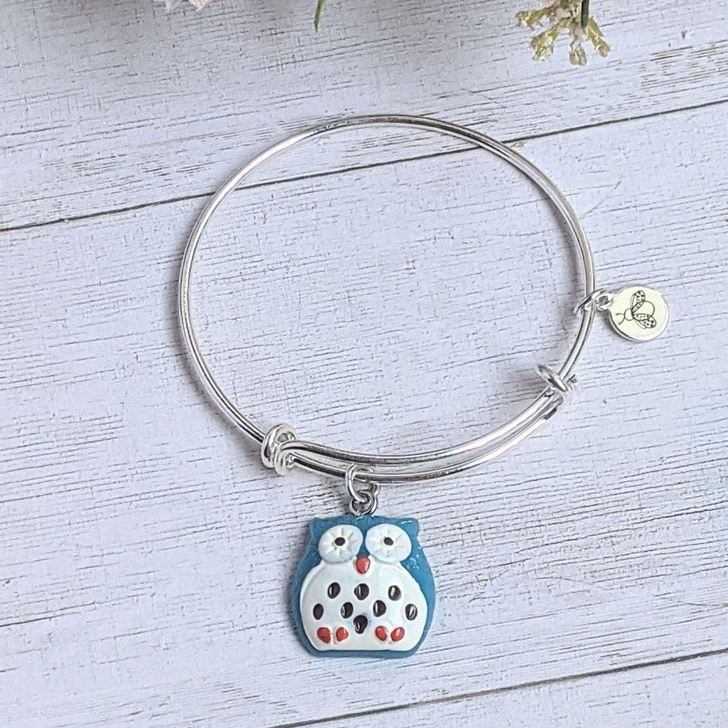 Baby Owl Adjustable Charm Bracelet Child Size