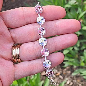 Faceted Crystal Cross Bracelet