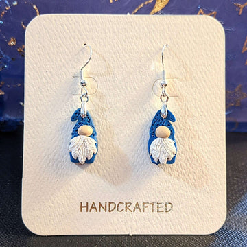 Gnome Clay hook earrings - Silver