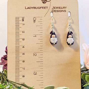 Gnome Clay hook earrings - Silver