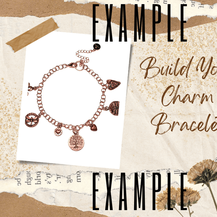 Rose Gold Small Rolo Charm Bracelet Base - D.I.Y. - BUILD YOUR CHARM BRACELET!