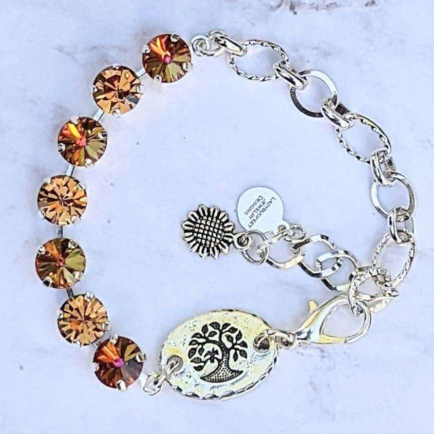 Tree of Life Faceted Crystal Bracelet